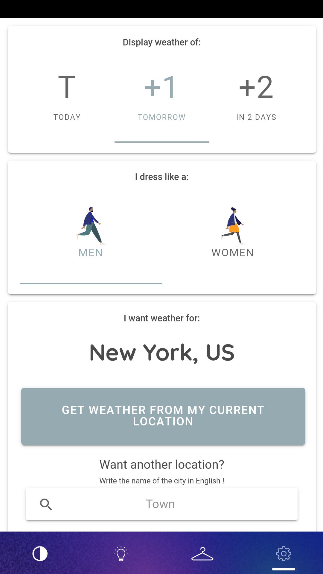 Get weather based fashion advice from Fashion Frog