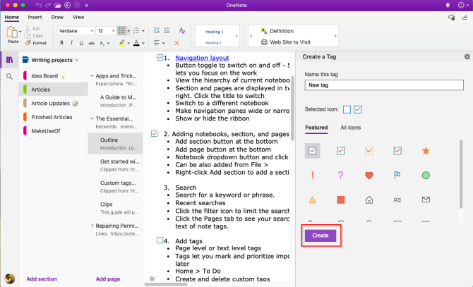 sort notebooks onenote for mac