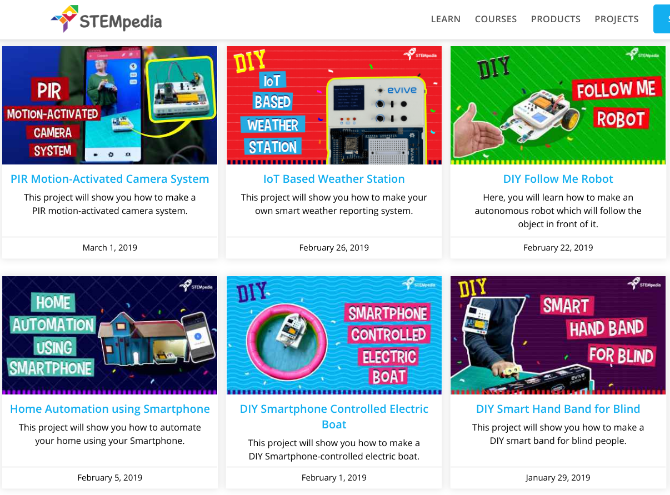 STEMPedia offers DIY robotics and engineering projects for teens