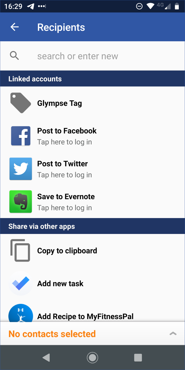 glympse app share