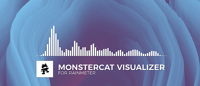 Best Rainmeter Skins for a Minimalist Desktop - Monstercat visualizer