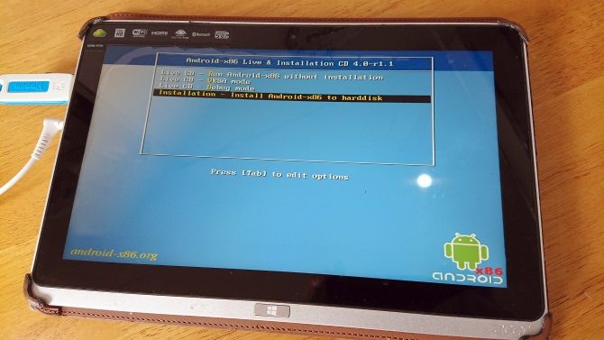 Install Android on your Windows tablet