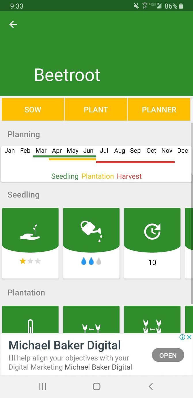 My Vegetable Garden App Plant Information