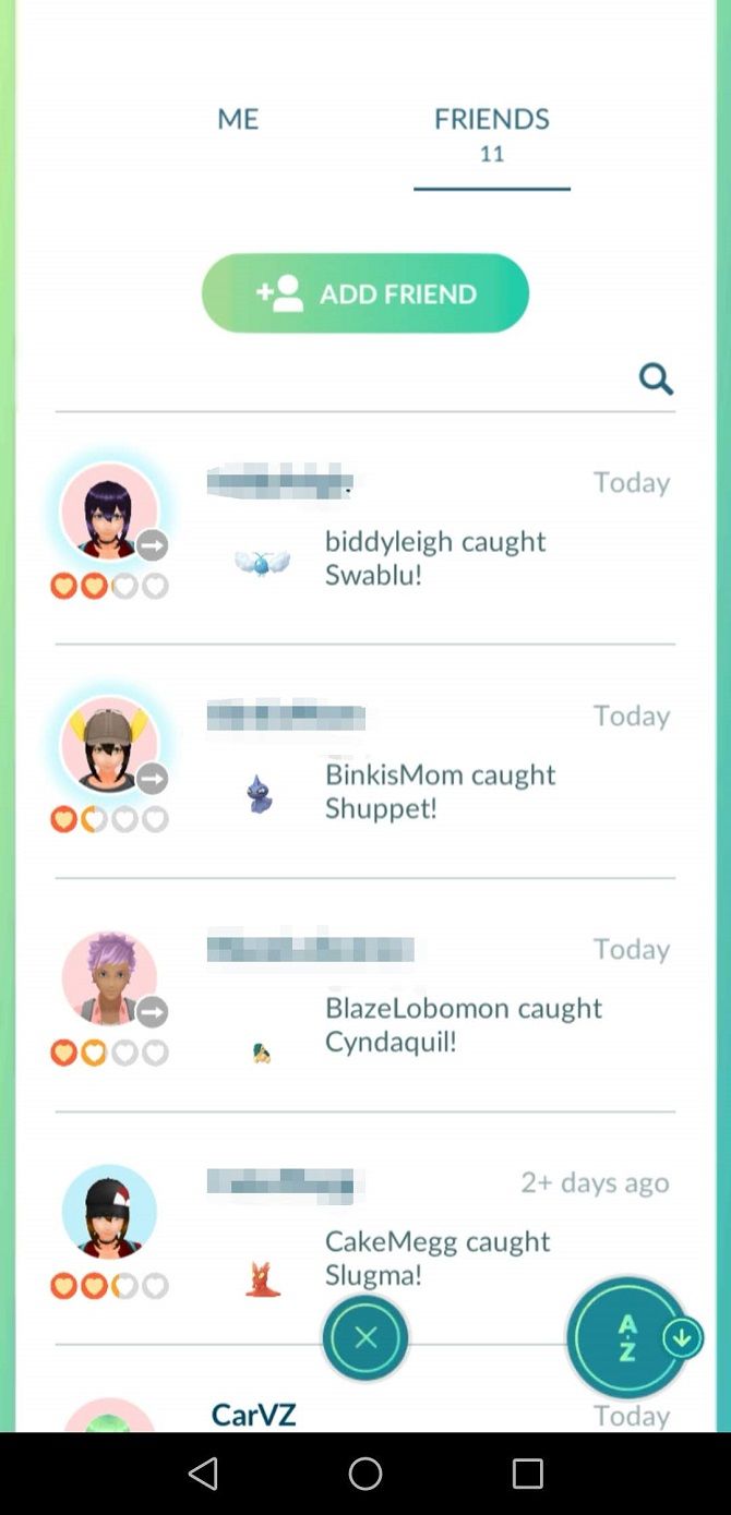 pokemon go add and view friends list