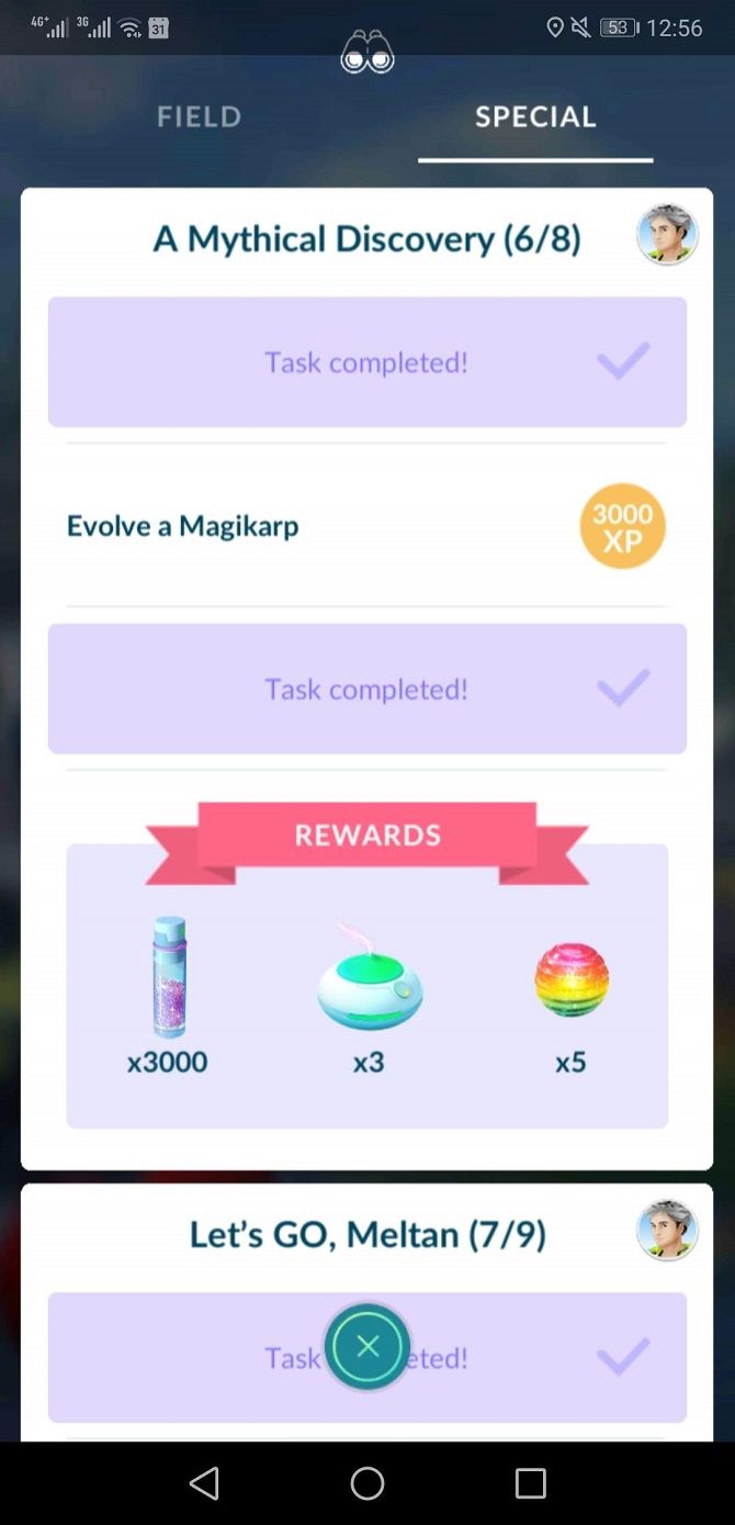 pokemon go special research story missions list