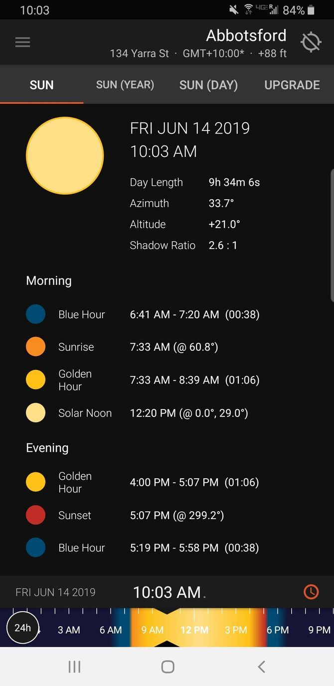 Sun Surveyor Tracking App Sun Calendar
