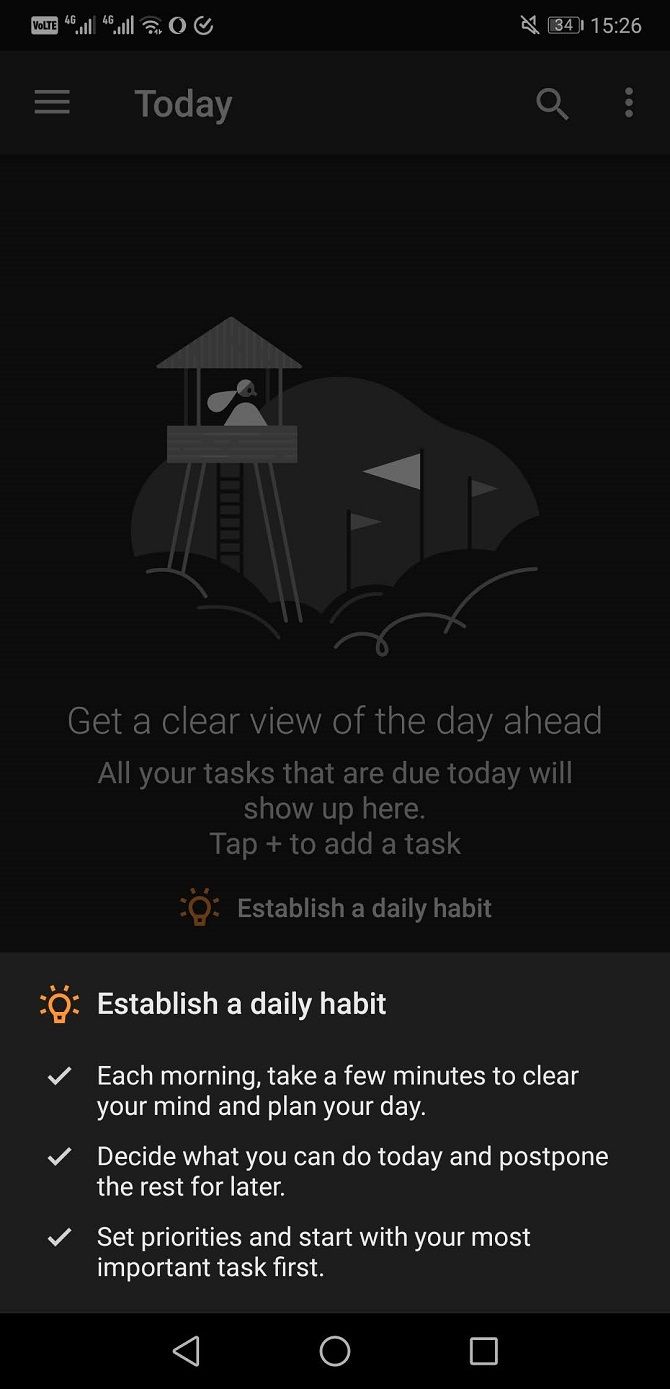 todoist reminder app daily habit setup