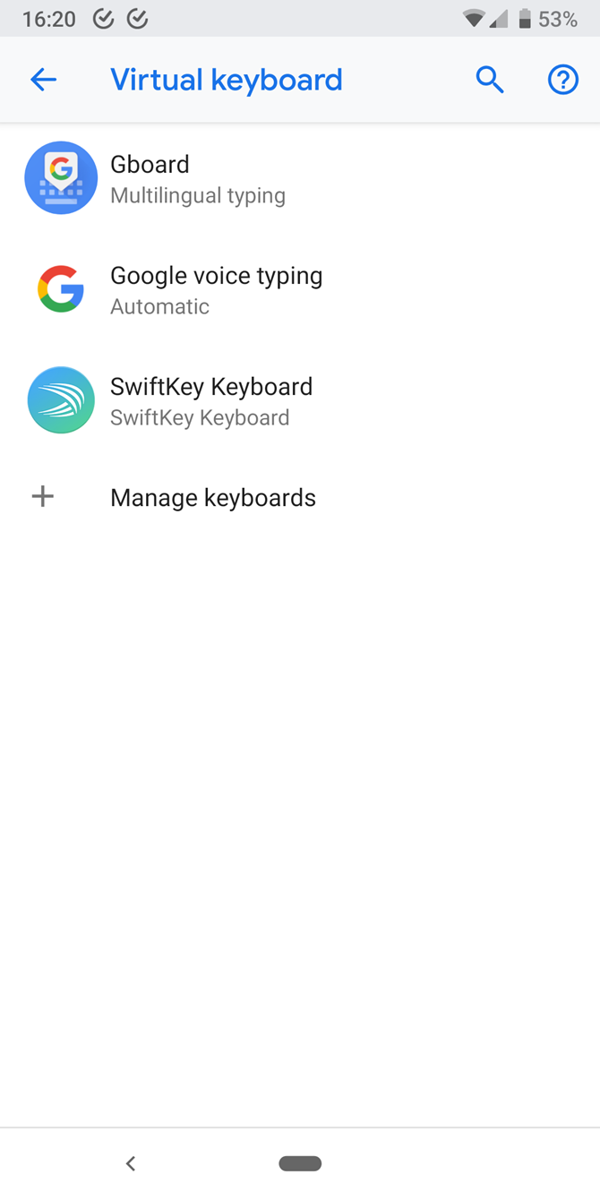 Android Virtual Keyboard