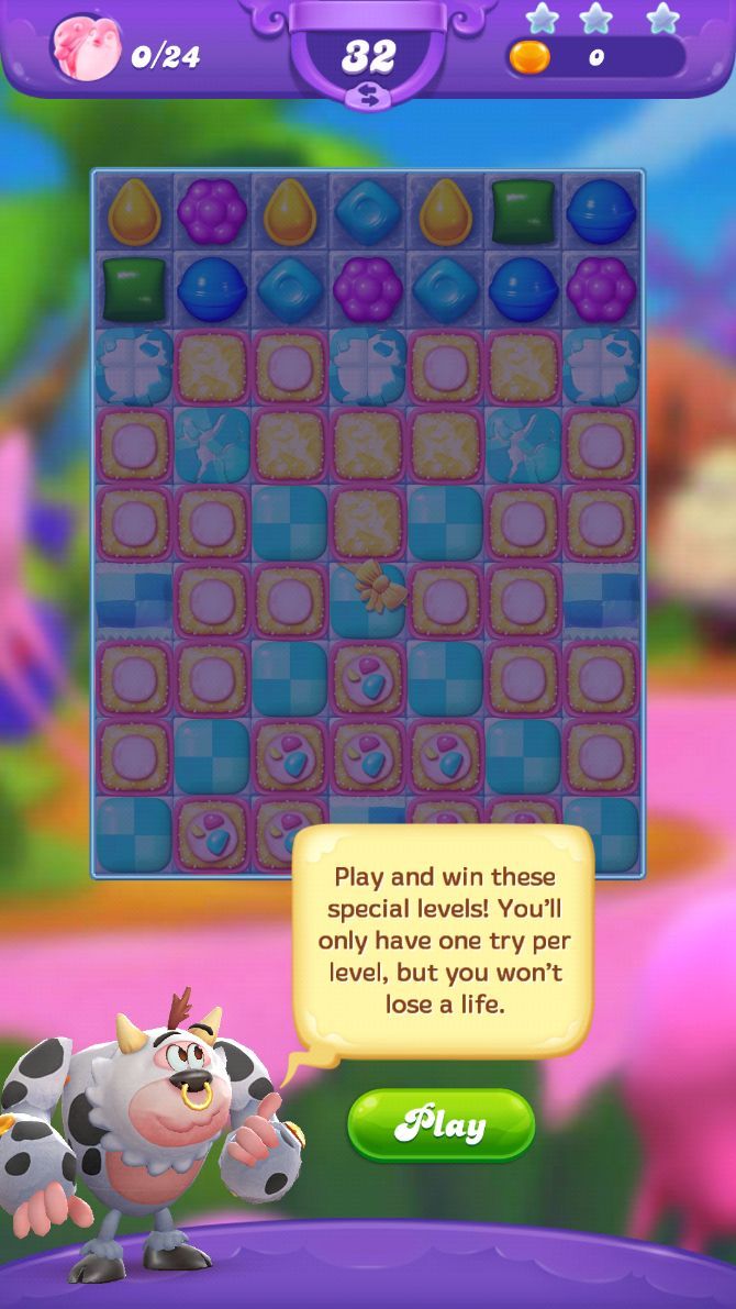 Candy Crush Friends Saga Cheats and Tips: Bubblegum Levels have only one chance to earn great boosters as reward