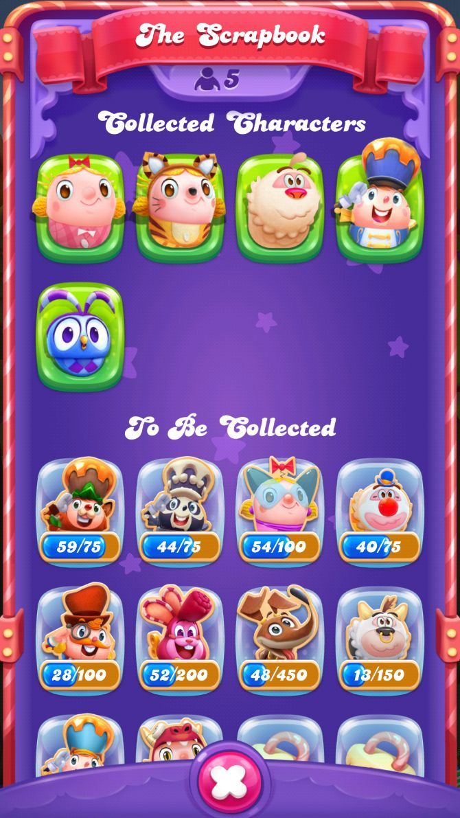 Candy Crush Friends Saga Cheats and Tips: All characters and friends from the scrapbook
