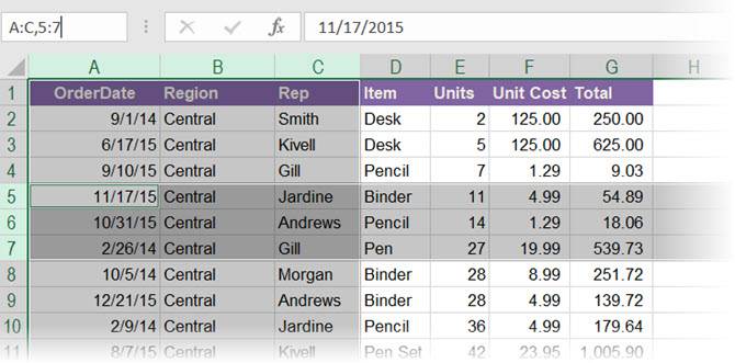 How To Use The Name Box In Excel