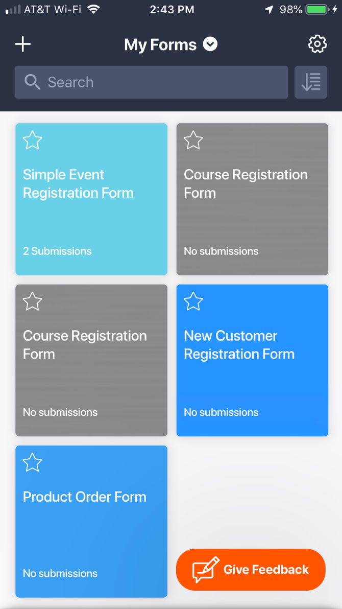 JotForm Mobile all forms