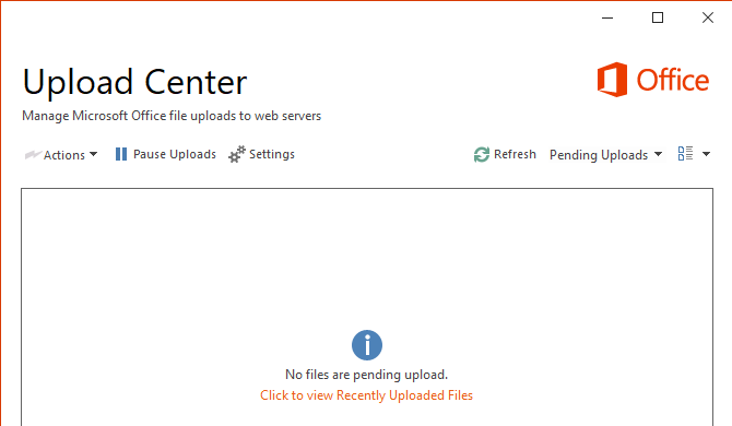 Microsoft Office Upload Center