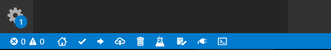 New Icons in the VS Code bottom toolbar