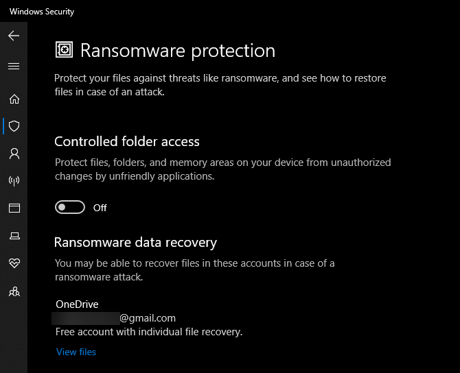 Windows Defender Controlled Folder Access