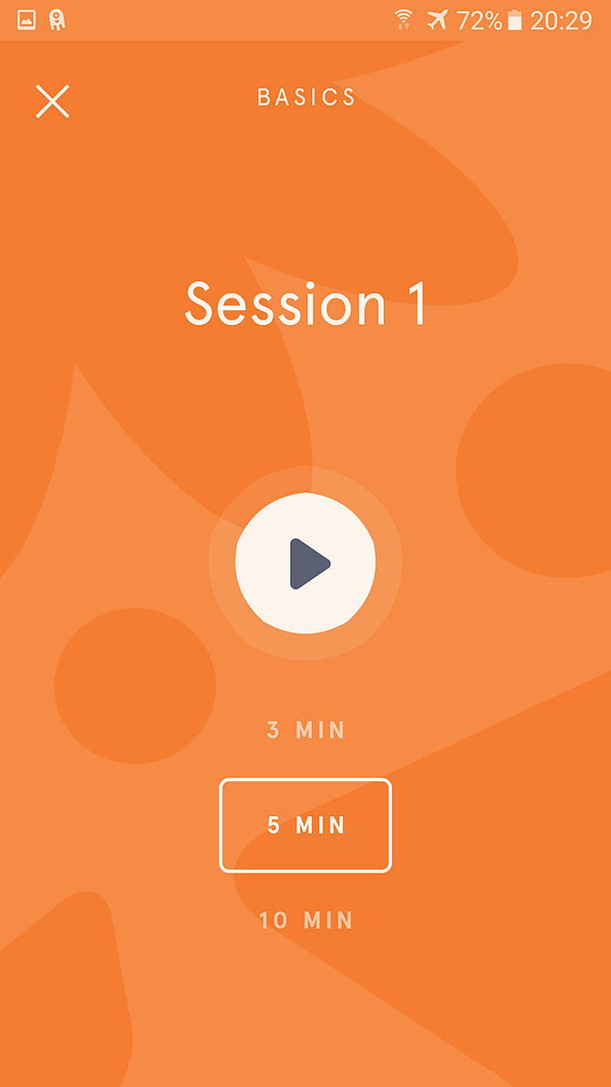 best android concentration apps - headspace meditation