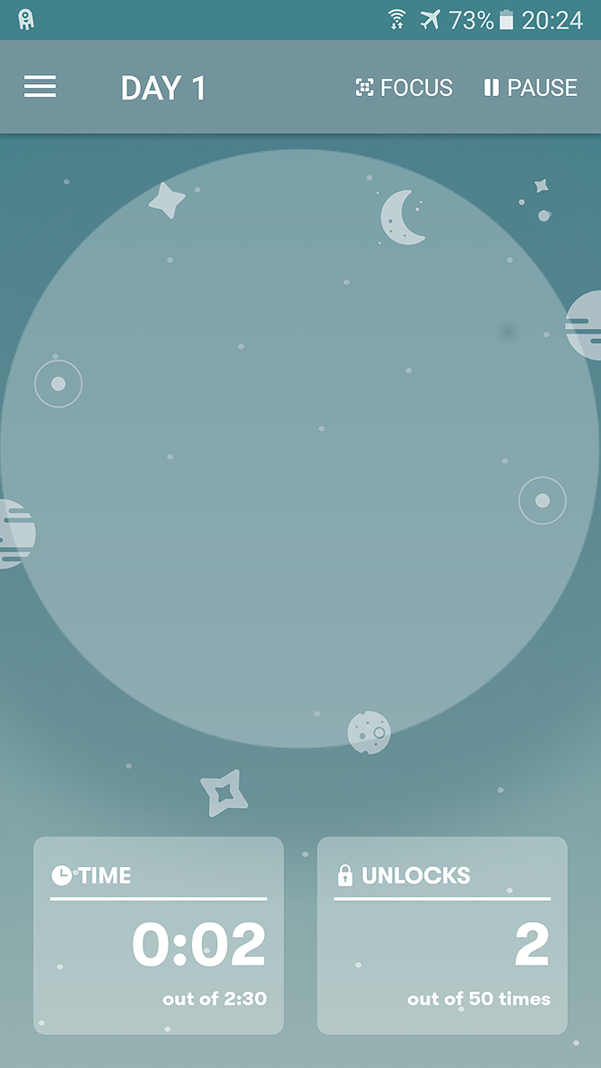 best android concentration apps - space homepage