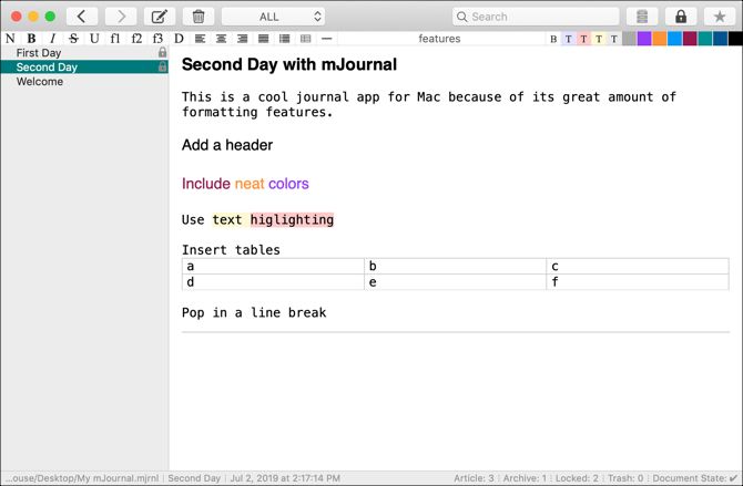 best journal app for mac 2015