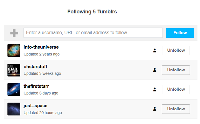 Tumblr how to manage followers