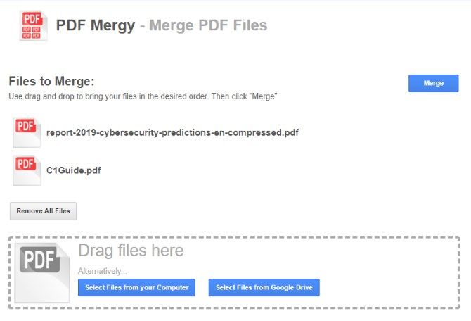 Merging two PDFs together with PDF Mergy