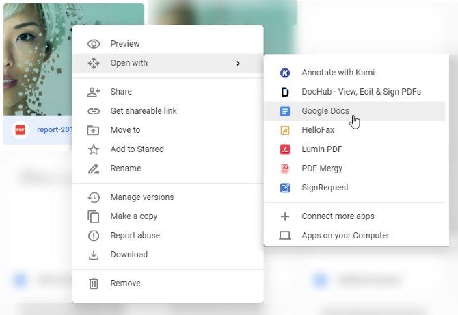 OCR in Google Drive