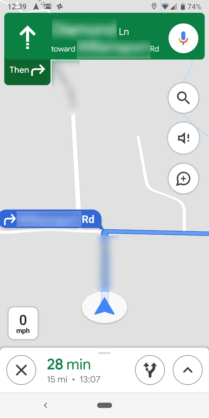 Google Maps Speedometer