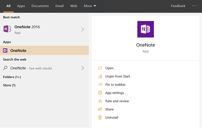 Choosing between OneNote for Windows 10 and OneNote 2016
