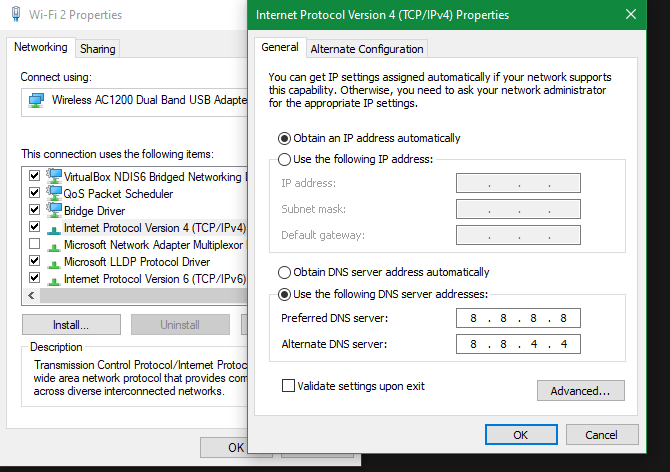  Windows 10 Modifier les paramètres DNS