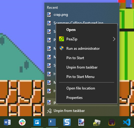 Windows Run Taskbar Program As Admin