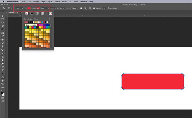 Change Color of Rectangle in Photoshop