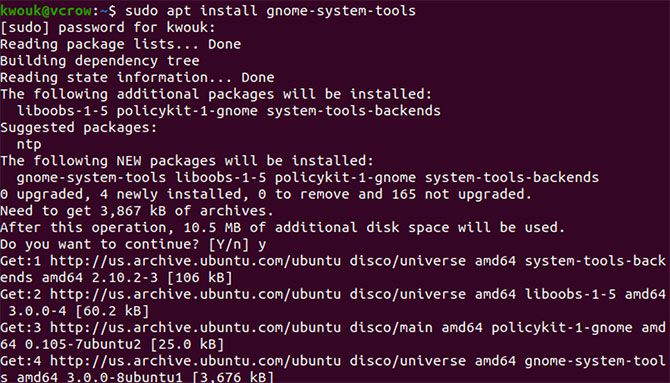Installing gnome-system-tools on Ubuntu