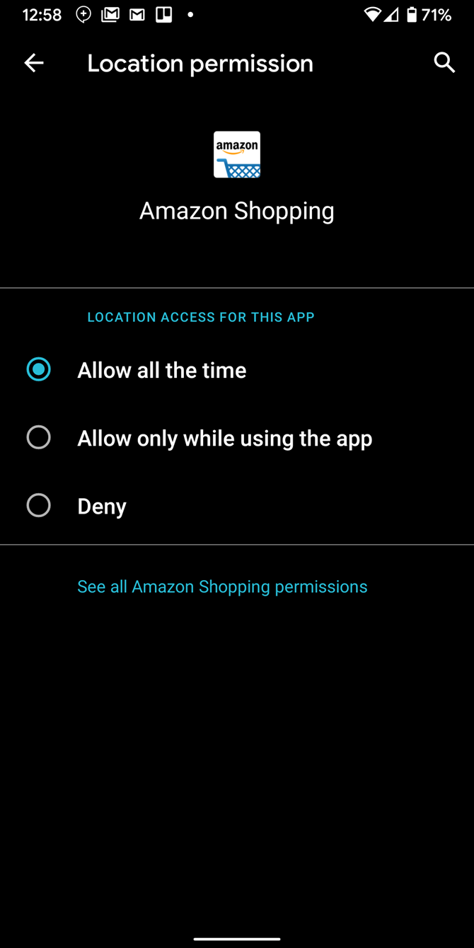 Android 10 Location Permission