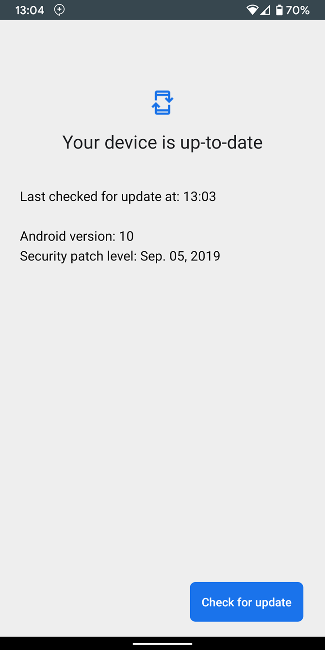 Android Check for Updates