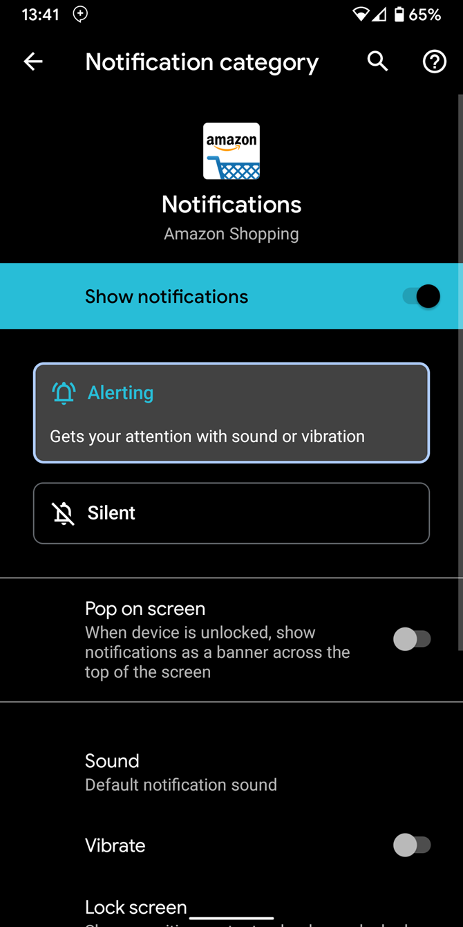 Android 10 Alert Notification