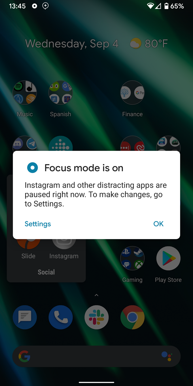 Android 10 Focus Blocked