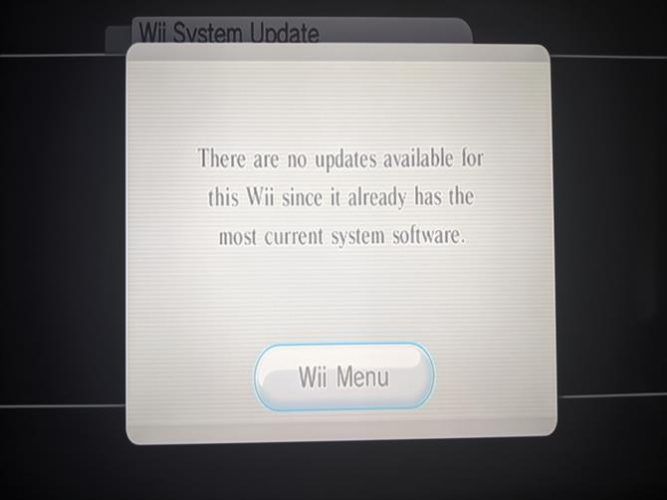 Wii System Update