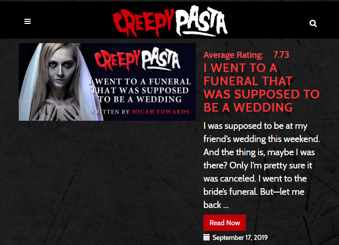 Site web de Creepypasta