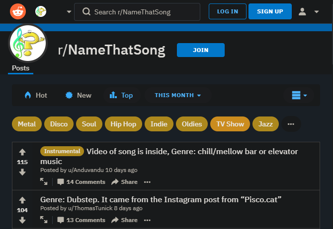 Reddit Name That Song - Come identificare musica e canzoni nei video di YouTube: 5 modi