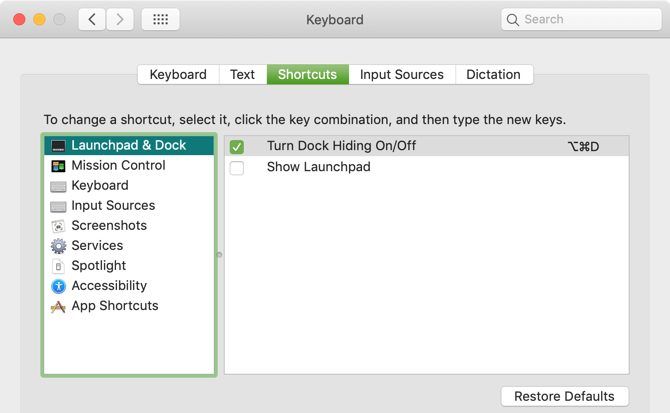 Show Launchpad Keyboard Shortcut Mac