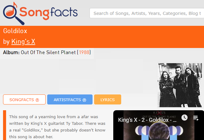 Songfacts Website
