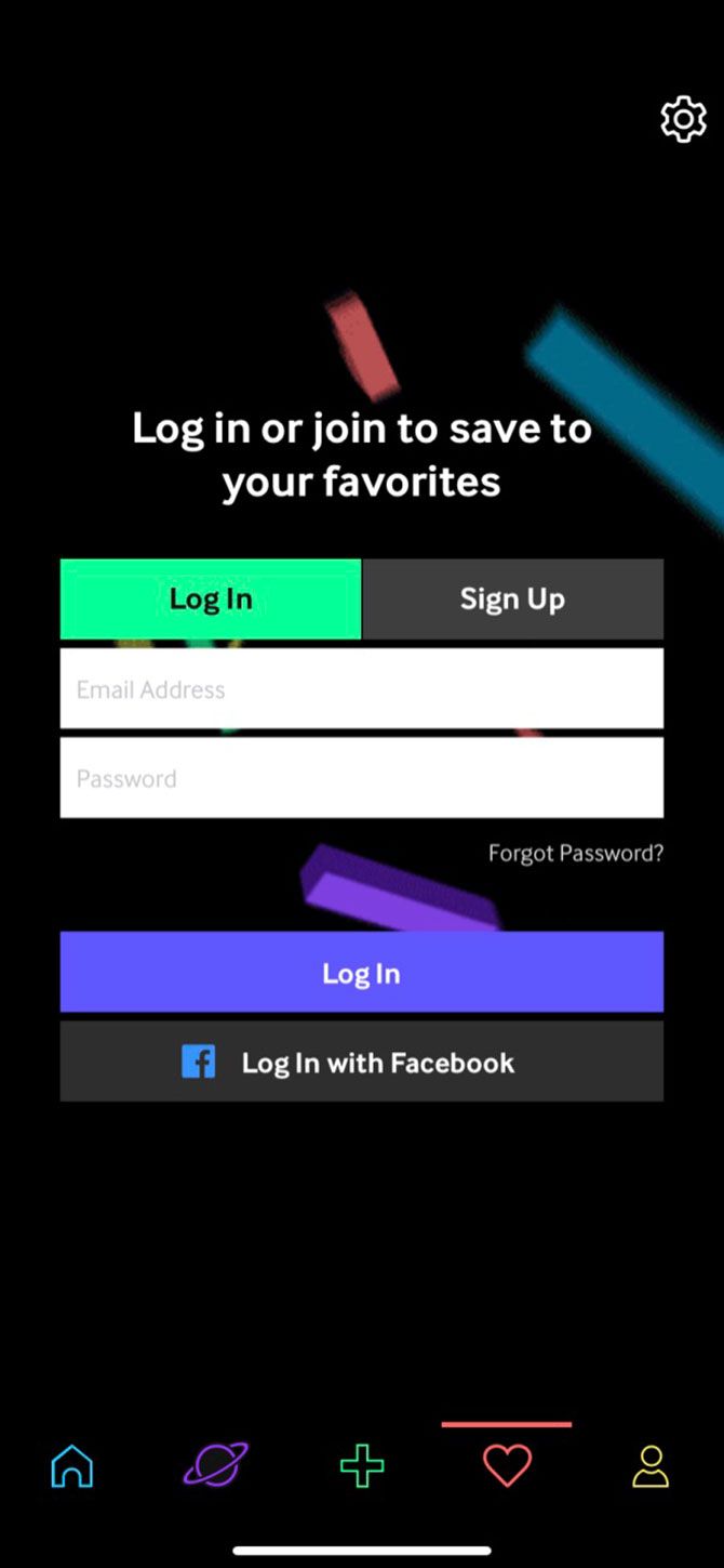 Sign up GIPHY Mobile App