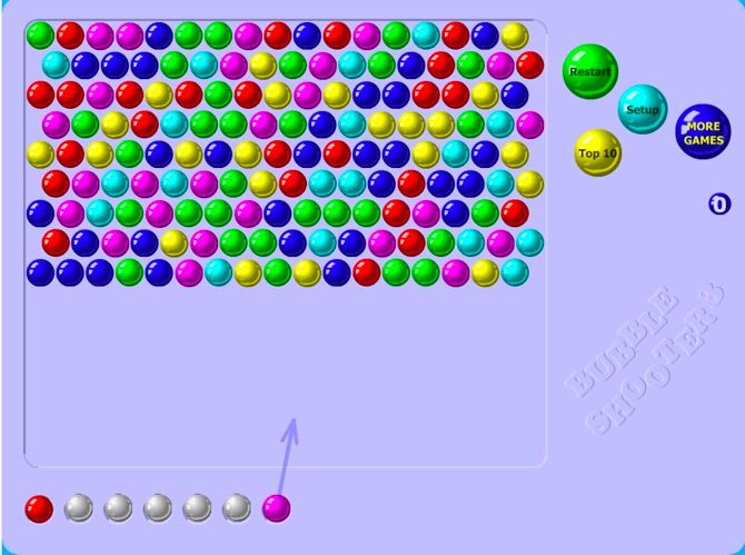 Bubble Shooter is one of the more basic takes on the format
