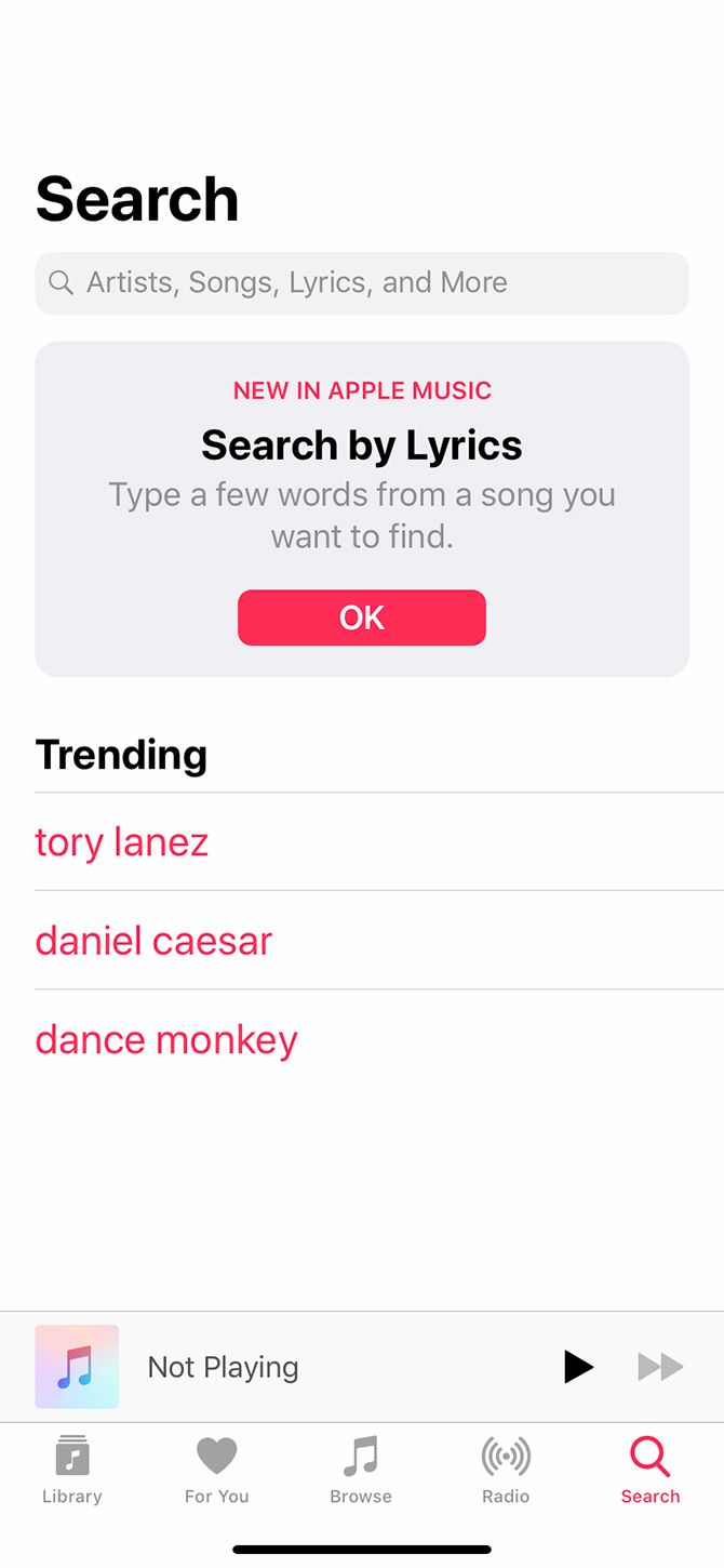Best Music Players for iPhone Apple Music Search by Lyrics