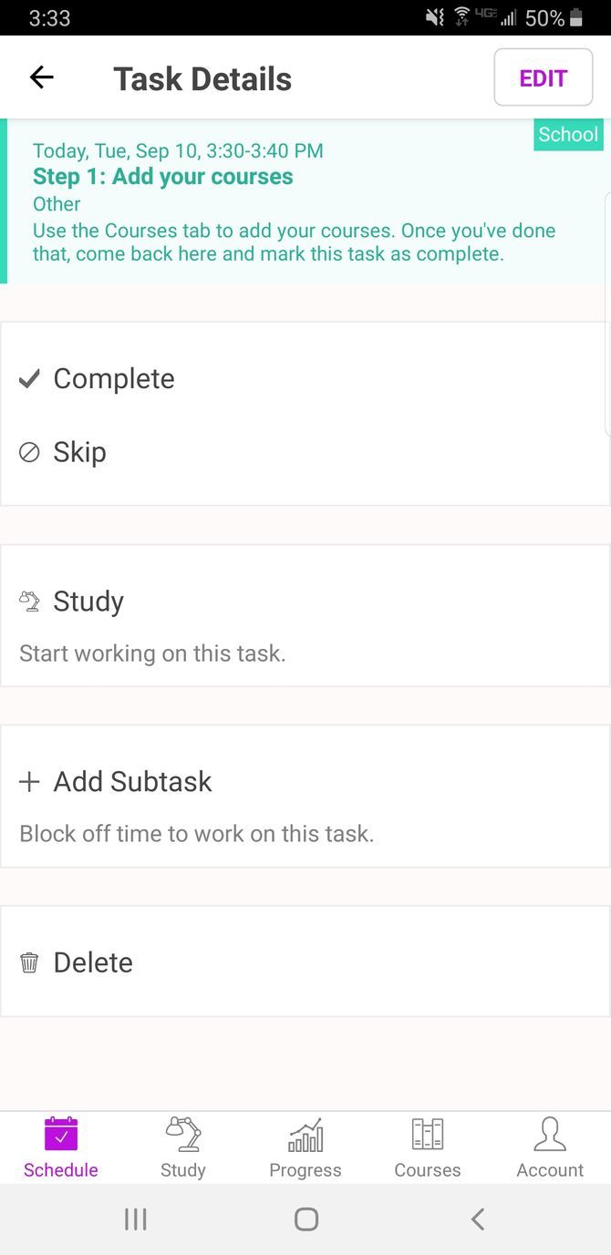 Chipper Study App Tasks