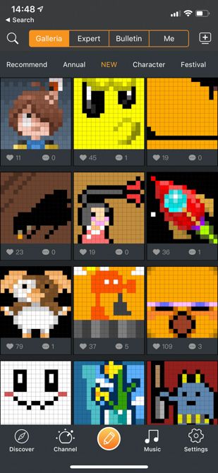 pixel art library from divoom