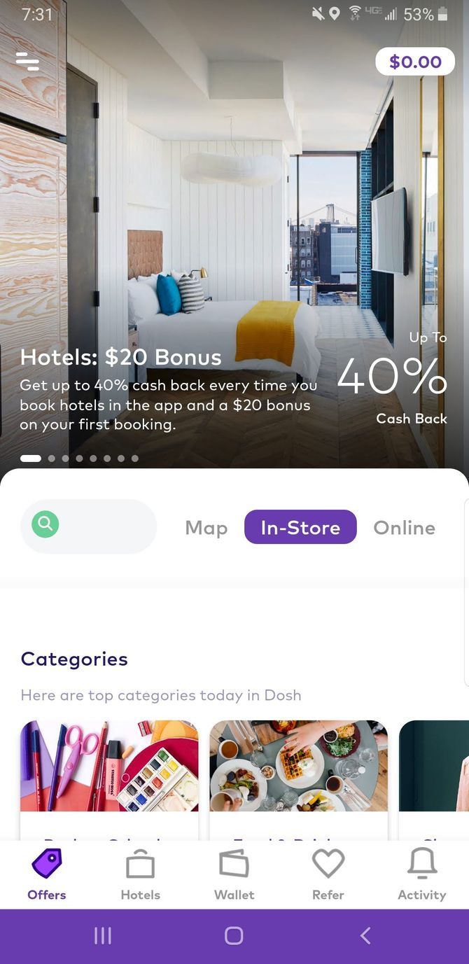 Dosh Cashback App Offers