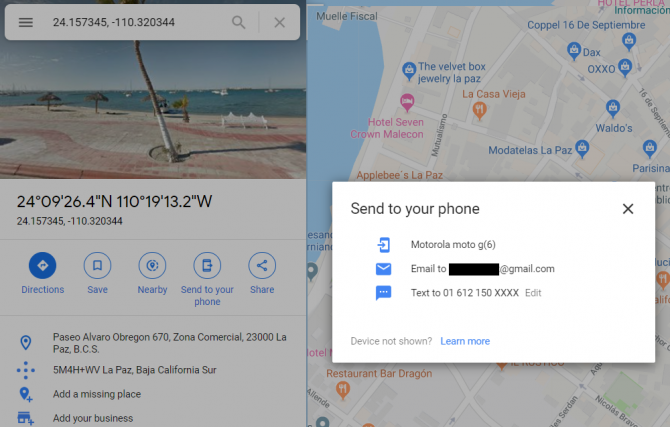 So legen Sie eine PIN in Google Maps ab (Mobil und Desktop) - google maps send to phone