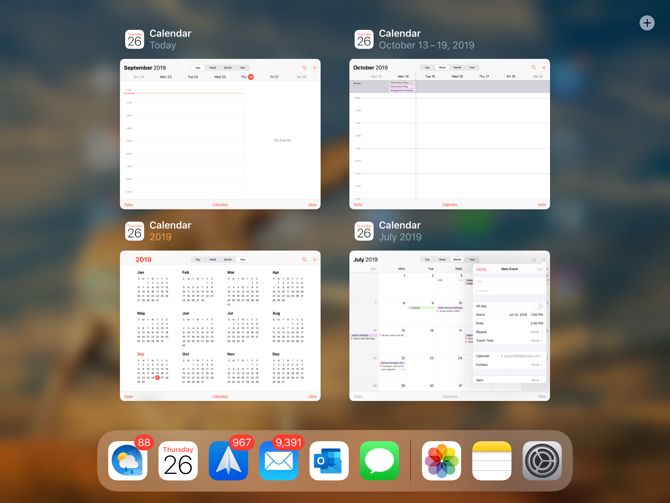 Multiple windows of the same app iPadOS
