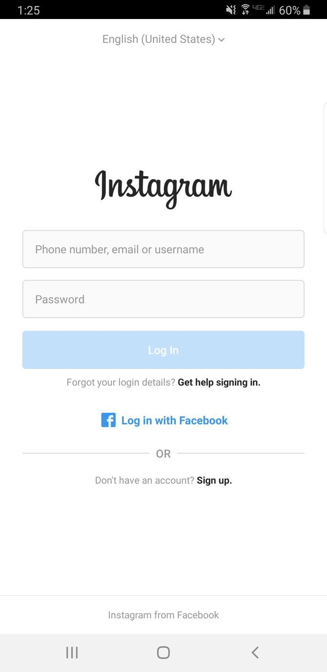Instagram-Anmeldung bei einem anderen Konto