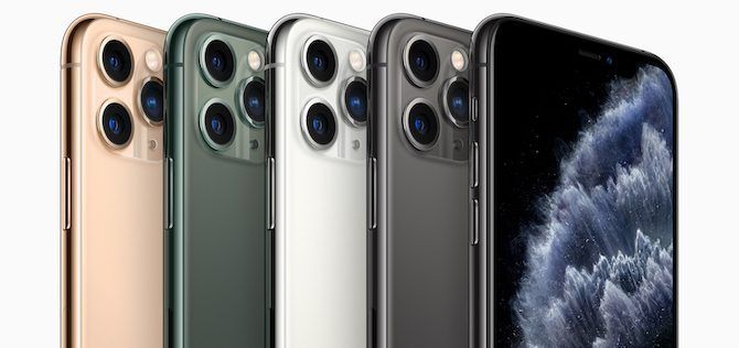 iPhone 11 Pro in its four available colors